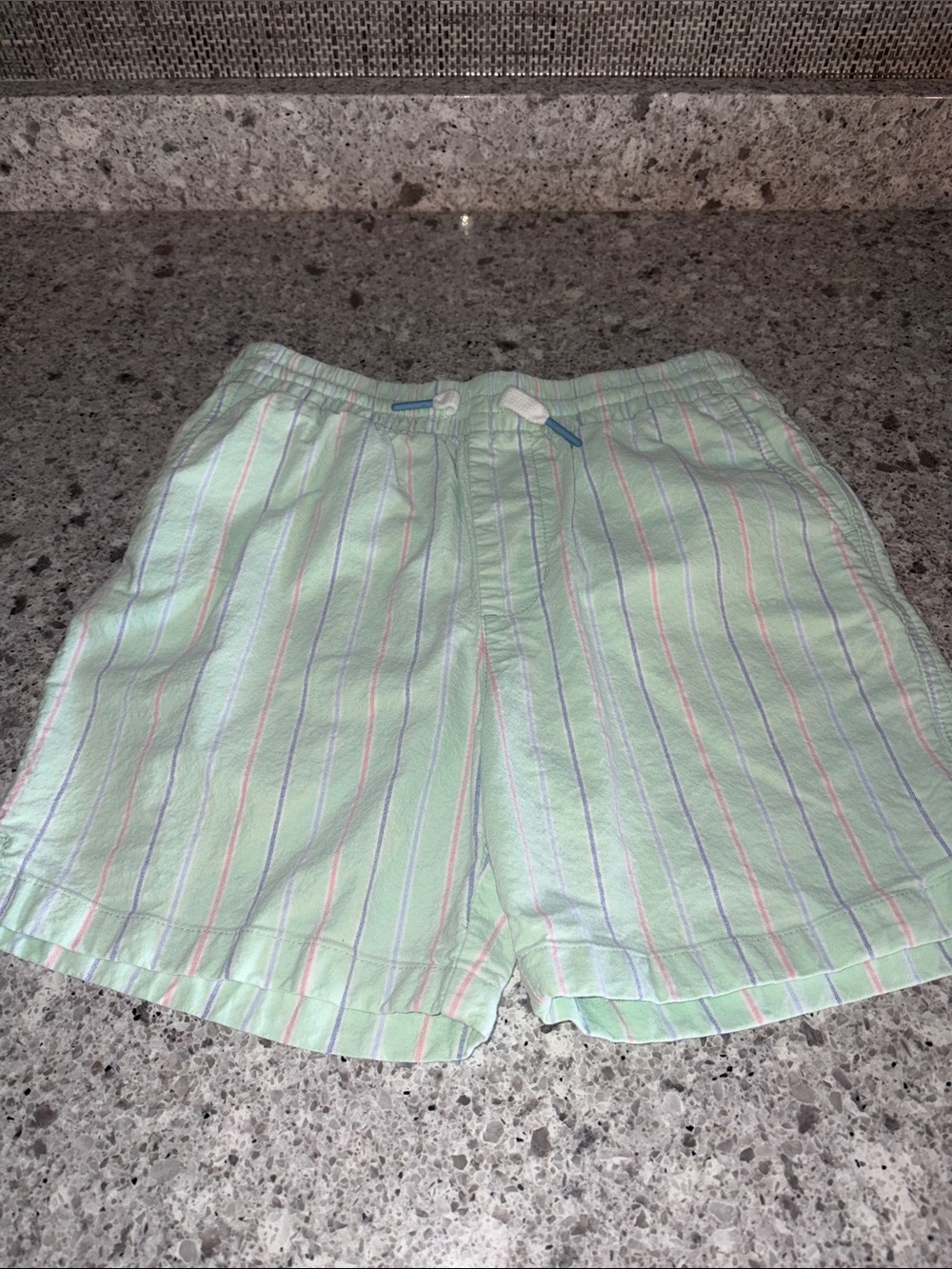 Vineyard Vines Light Mint Striped Kids Shorts